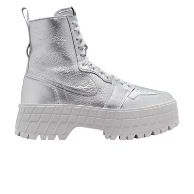 Pre-owned Air Jordan Wmns  1 High Brooklyn 'metallic Silver'