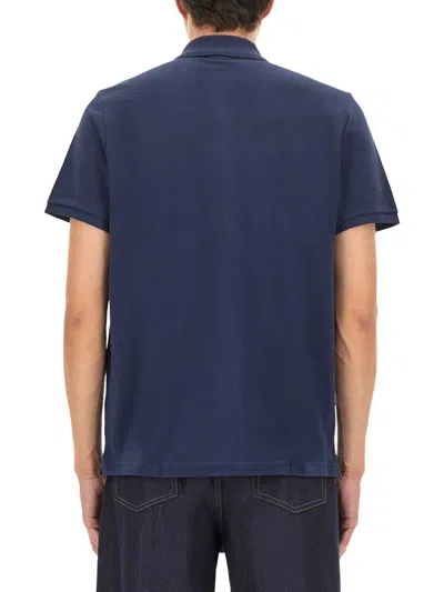 Moose Knuckles Everett Mens Polo Shirt In Blue