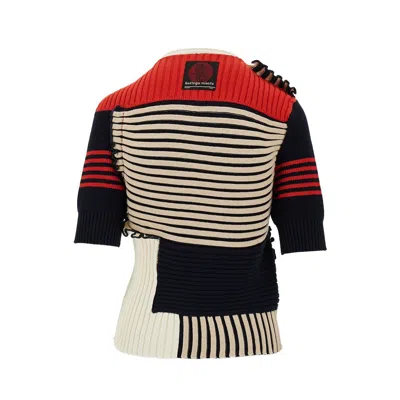 Bottega Veneta Cotton Patchwork Sweater In Multicolor