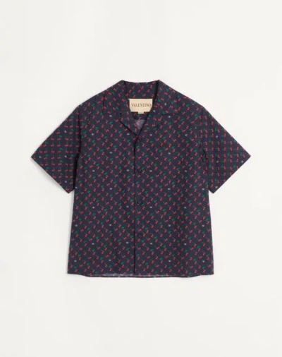 Valentino Garavani Bowling Shirt With Cherryfic Print