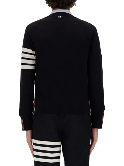 Thom Browne Milano Stitch 4-bar Cardigan In Black