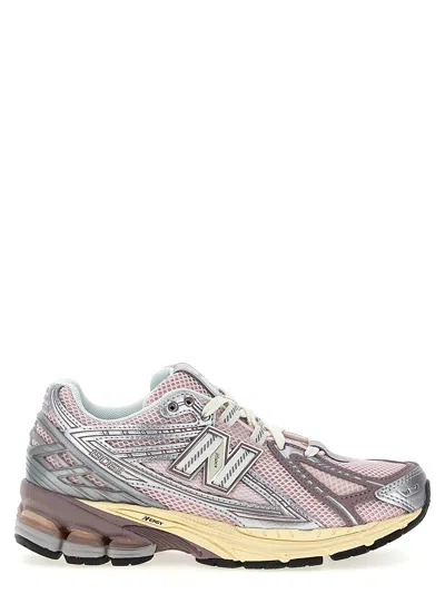 New Balance Pink Low Top Sneakers With Logo Patch On Side And Tongue And Perforated Panels In Tech Fabric Unisex In Multi