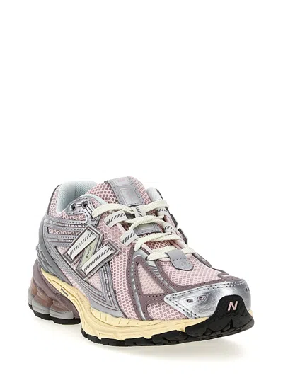 New Balance Pink Low Top Sneakers With Logo Patch On Side And Tongue And Perforated Panels In Tech Fabric Unisex In Multi