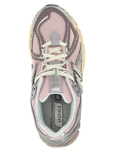 New Balance Pink Low Top Sneakers With Logo Patch On Side And Tongue And Perforated Panels In Tech Fabric Unisex In Multi