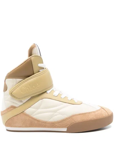 Chloé Kick Low Leather Lace-up Sneakers