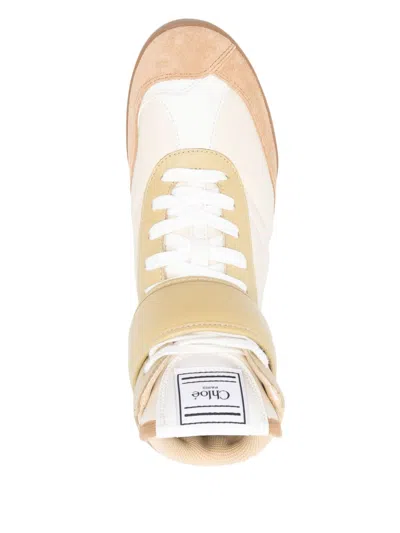 Chloé Kick Low Leather Lace-up Sneakers
