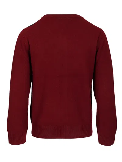 Ganni Womens Tawny Port Rhombus-print Round-neck Wool And Cashmere Cardigan Xl