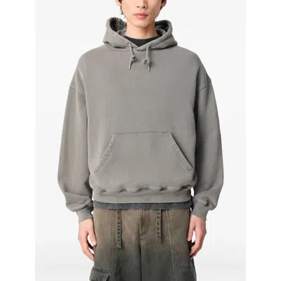 Axel Arigato Distorti Washed Sweatshirt In Grey Cotton In Gold