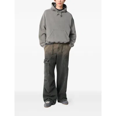 Axel Arigato Distorti Washed Sweatshirt In Grey Cotton In Gold
