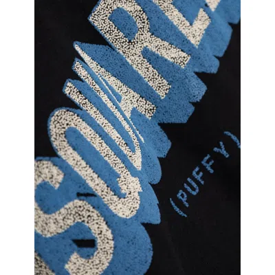 Dsquared2 Short-sleeve T-shirt With Puffy Logo In Blue