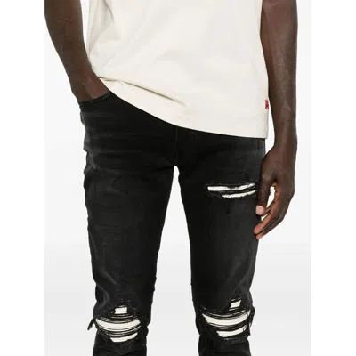 Amiri Stretch Denim Jeans Distressed Detailing In Black