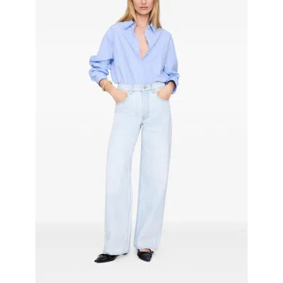 Anine Bing Denim Wide-leg Jeans In Blue