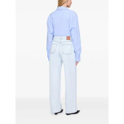 Anine Bing Denim Wide-leg Jeans In Blue