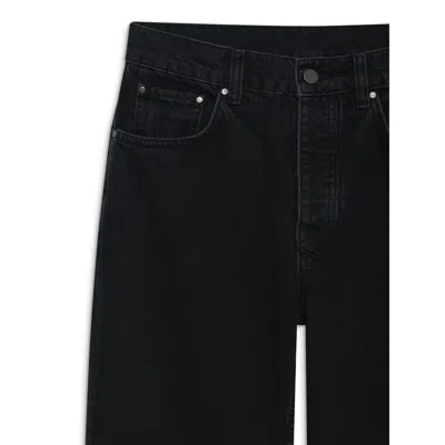 Anine Bing Logo-patch Wide-leg Jeans