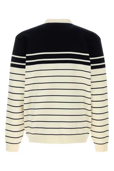 Gucci Embroidered Stripes Cotton Cardigan