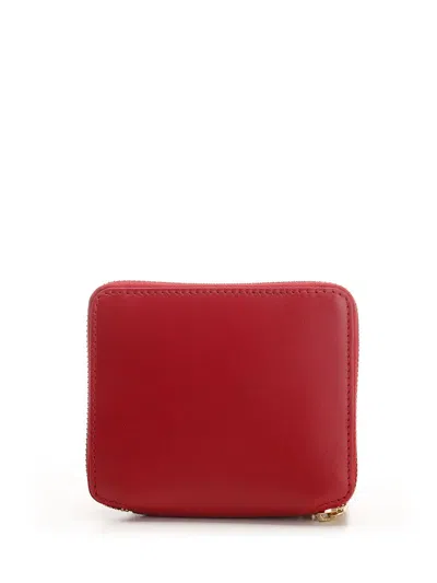 Comme Des Garçons Leather Wallet Wallets Red