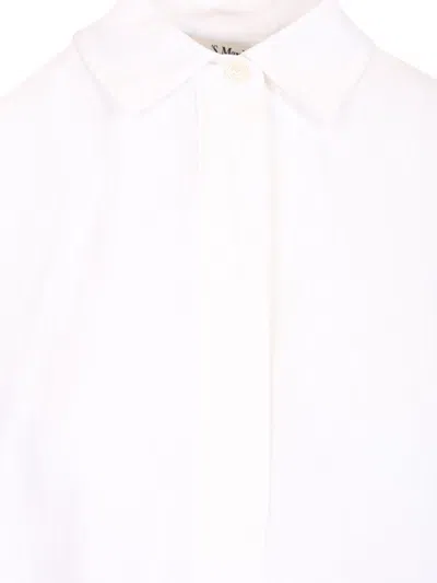 's Max Mara Linen Polo Shirt Shirts White