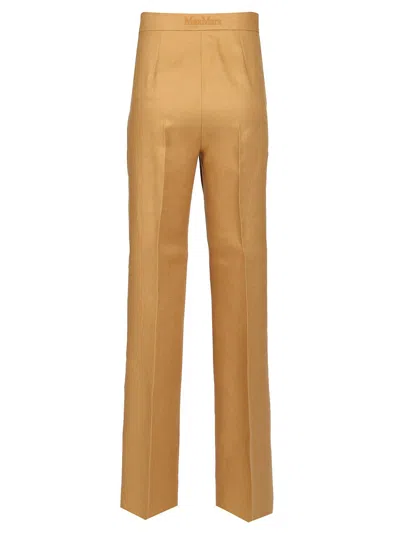 Max Mara Linen Trousers Beige