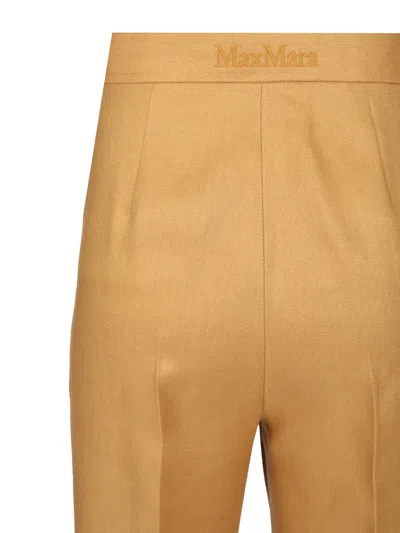 Max Mara Linen Trousers Beige