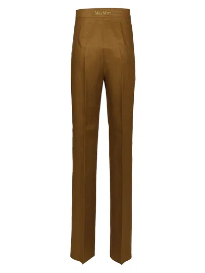 Max Mara Linen Trousers Green