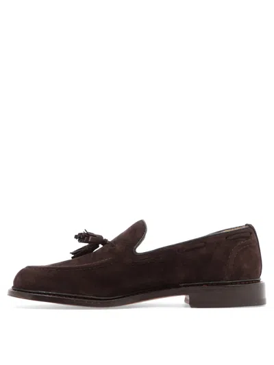 Tricker's Loafers With Tassel Detail And Stacked Heel In Brown