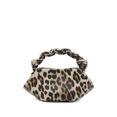 Ganni Mini Bou Leopard-print Tote Bag