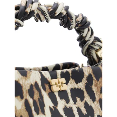 Ganni Mini Bou Leopard-print Tote Bag