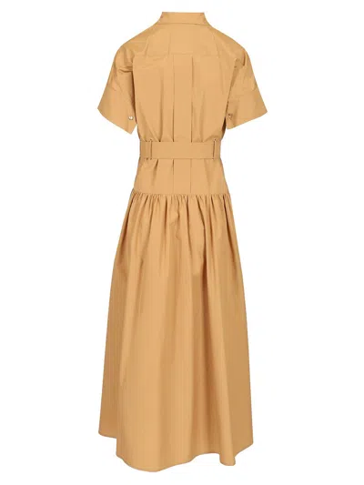Max Mara Poplin Shirt Dress Dresses Brown