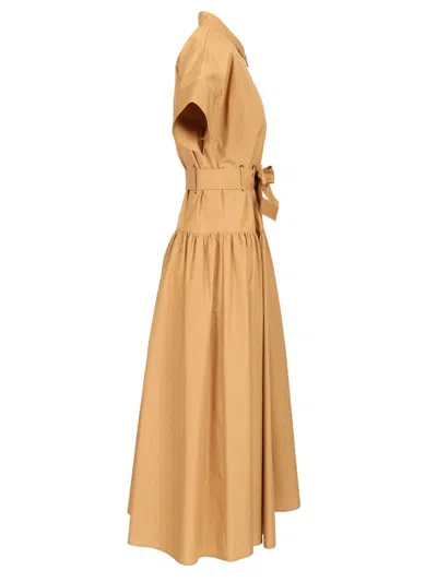 Max Mara Poplin Shirt Dress Dresses Brown