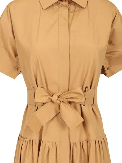 Max Mara Poplin Shirt Dress Dresses Brown