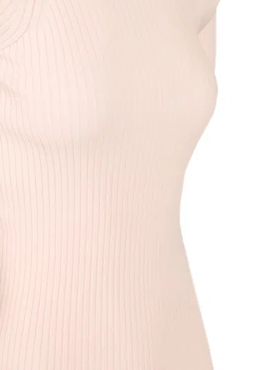 Sportmax Ribbed Cotton T-shirt Tops Rose