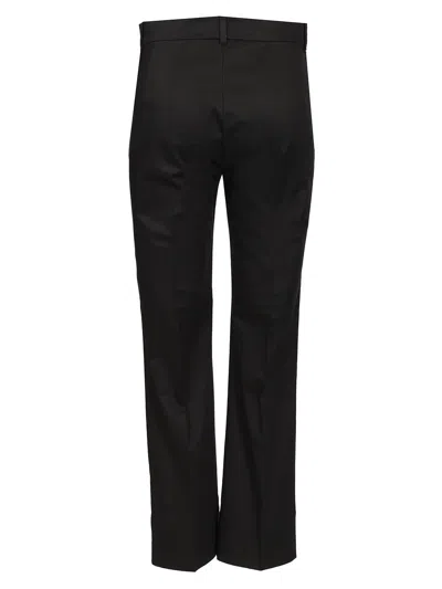 S Max Mara Skinny Satin Trousers Black