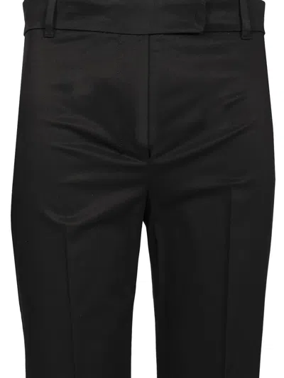 S Max Mara Skinny Satin Trousers Black