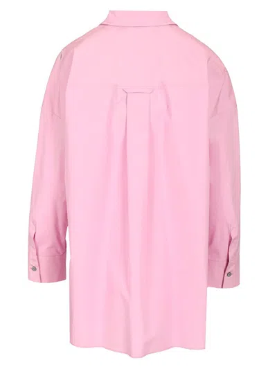 S Max Mara Straight Poplin Shirt Shirts Rose