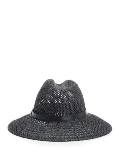 Max Mara Wide Brim Hat Hats Black