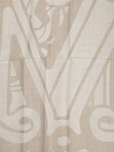 Max Mara Wool Blend Scarf Scarves And Foulards Beige