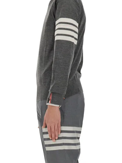 Thom Browne Milano Stitch Cotton Crewneck Sweater
