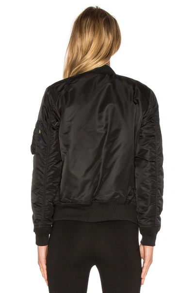 Shop Alpha Industries Ma-1 W Bomber In Black