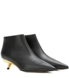 MARNI LEATHER ANKLE BOOTS