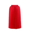 BALENCIAGA 褶裥斜纹布中长半身裙,P00202173-1