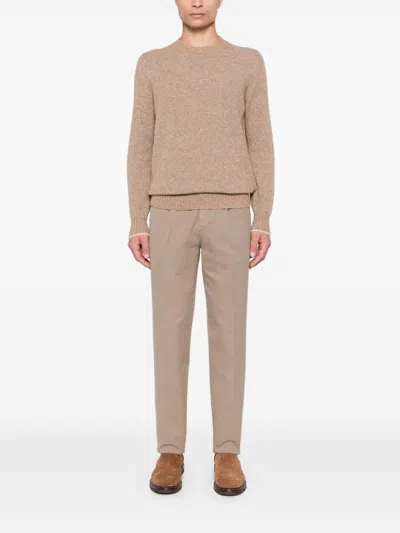 Brunello Cucinelli Chino Trousers In Cotton Twill Weave