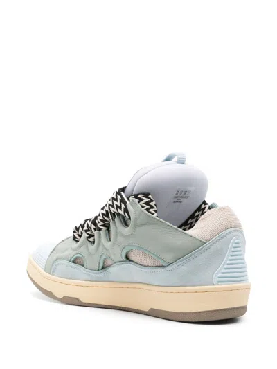 Lanvin Curb Sneakers In Blue