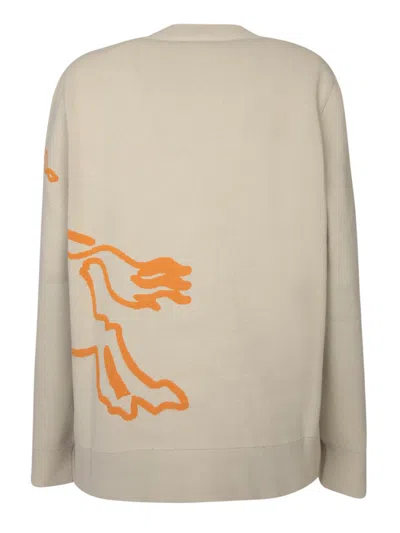 Burberry Knight Hunter Beige Ochre Cardigan