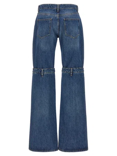 Coperni Flared Denim Trousers With Cut-out Detail