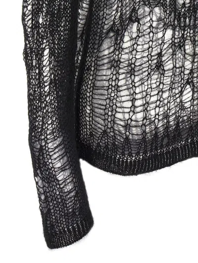 Rick Owens Spider Hoodie Sweaters And Cardigans Black In Black
