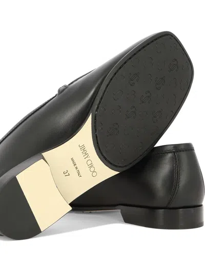 Jimmy Choo Woman Loafers Black Size 10 Soft Leather