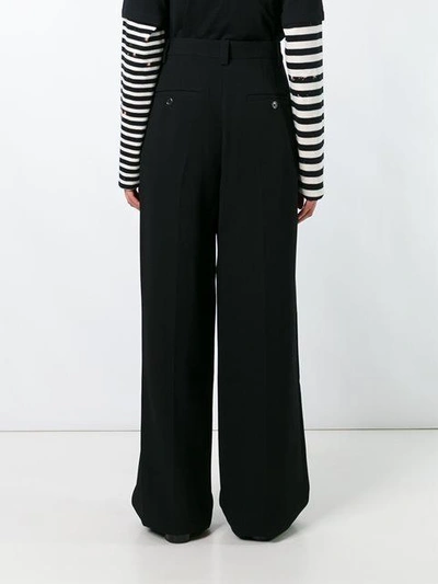 Shop Marc Jacobs Wide Leg Trousers In Black