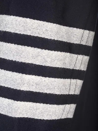 Thom Browne Wool Cashmere 4-bar Utility Jacket Jackets Blue