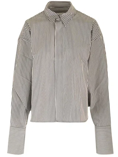Ami Alexandre Mattiussi Ami Paris Striped Long-sleeved Shirt