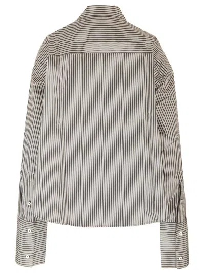 Ami Alexandre Mattiussi Ami Paris Striped Long-sleeved Shirt